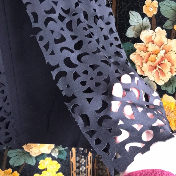 Conrad C black 2 layer cut out stretch tank top 16 - Picture 7 of 8